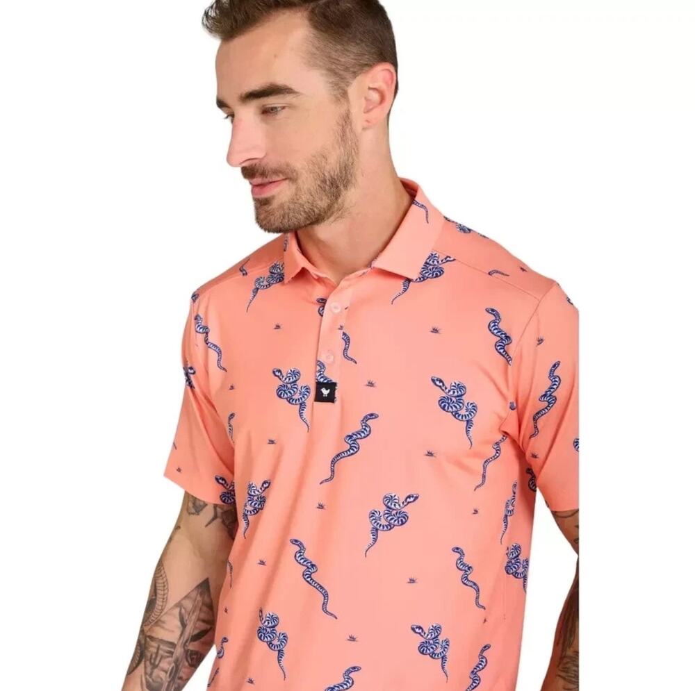 Bad Birdie Sidewinder Sundays Performance Core Golf Polo Size 2XL